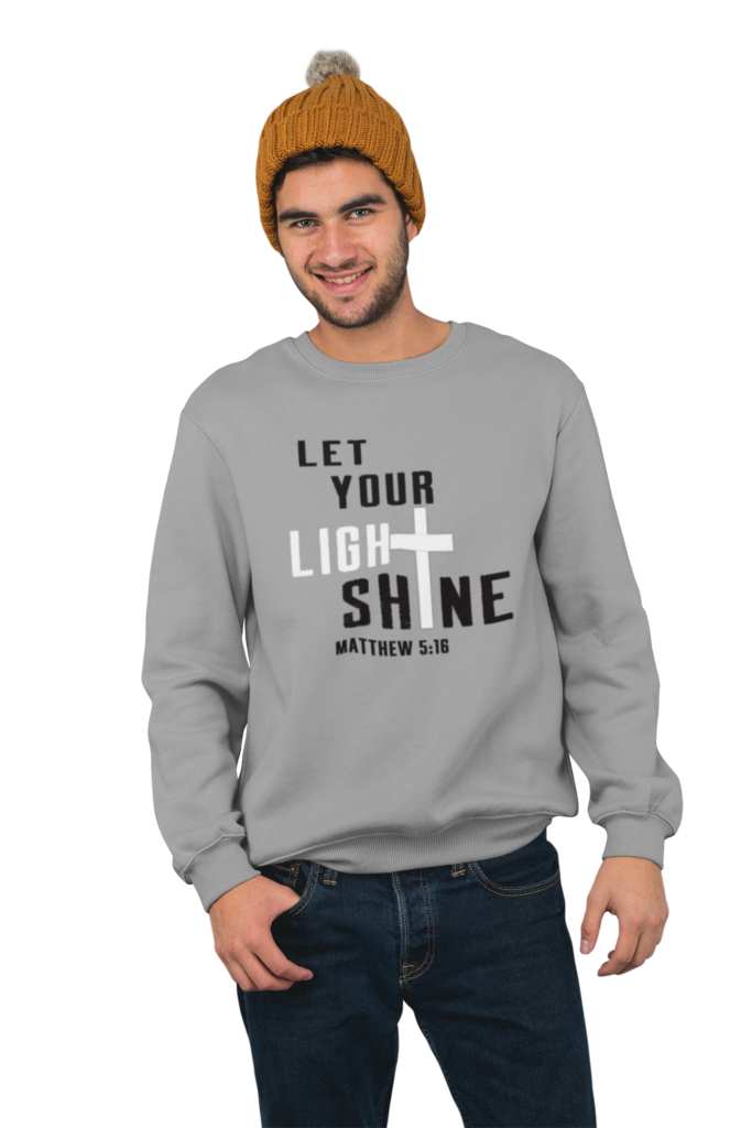 Let-your-light-shine-tshirt-man-with-beanie-683x1024 Christian Tee Shirts: Spreading the gospel through fashion