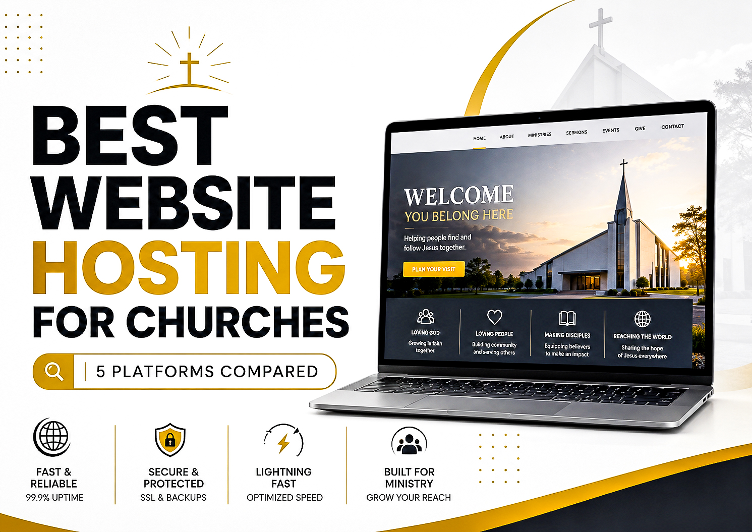 Best Website Hosting for Churches: 5 Platforms Compared