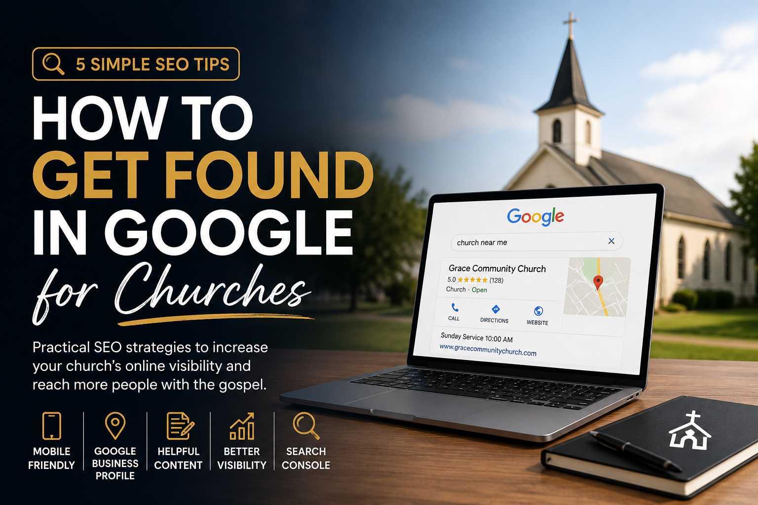 How to get found in Google for churches using practical SEO strategies and Google Business Profile optimization