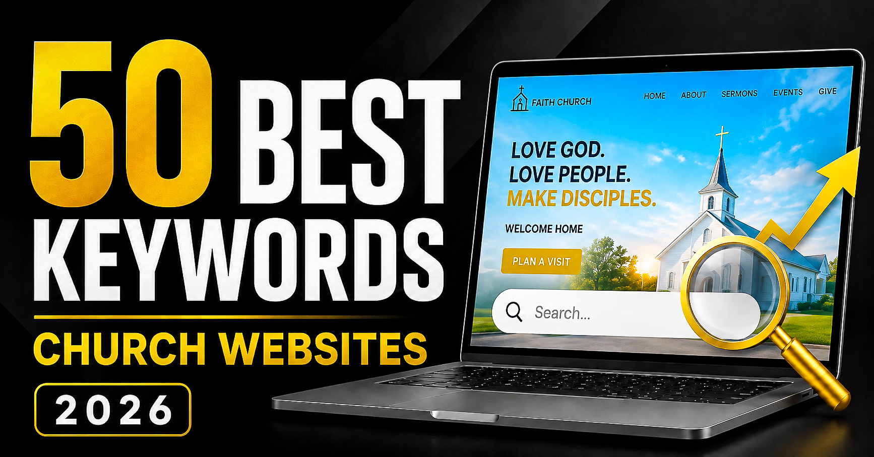50 best keywords for church websites in 2026